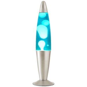 NEW in Box - Blue Lava Motion Volcano Lamp 16 Inch, White Wax in Blue Liquid